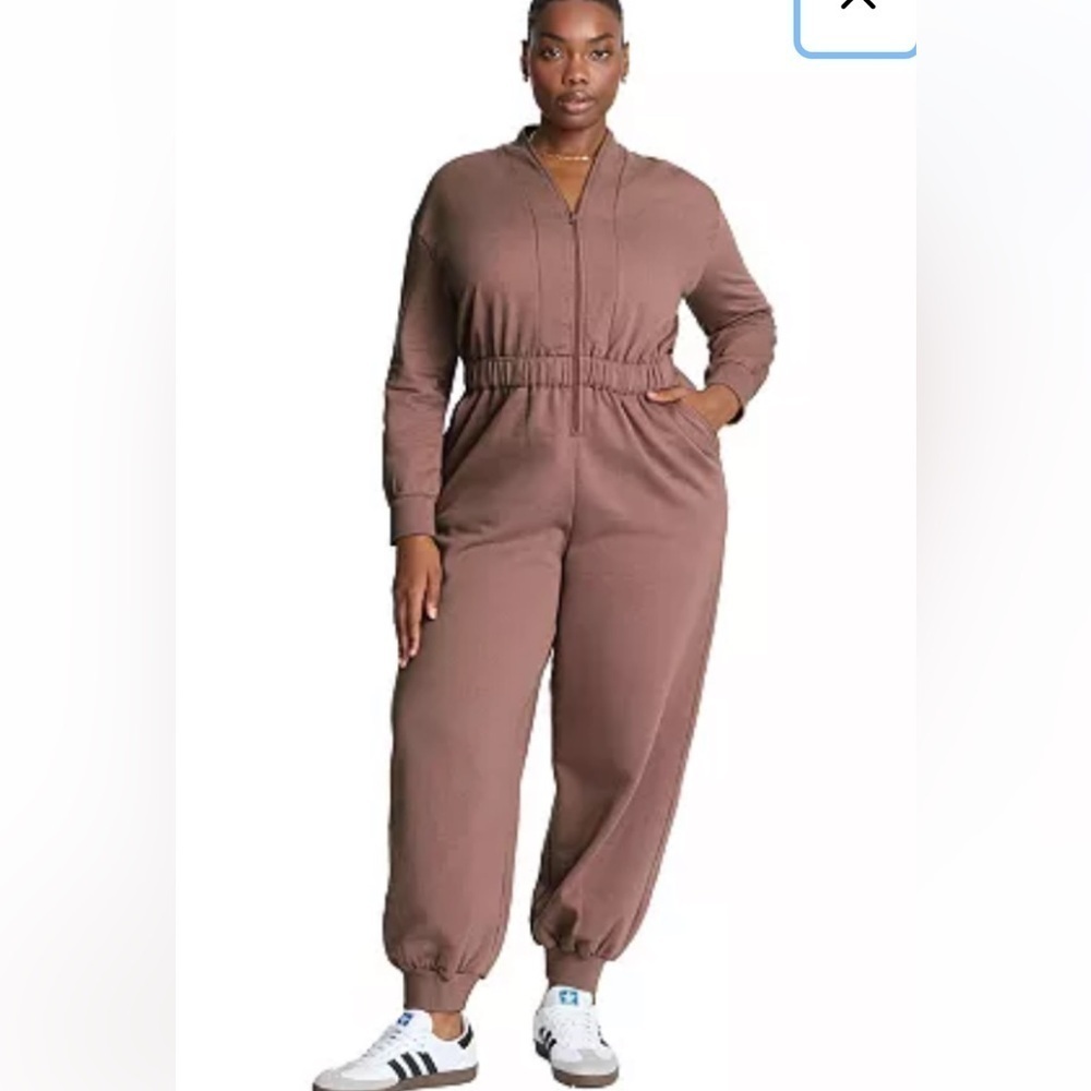 Dusty Rose Jogger Jumpsuit NWOT